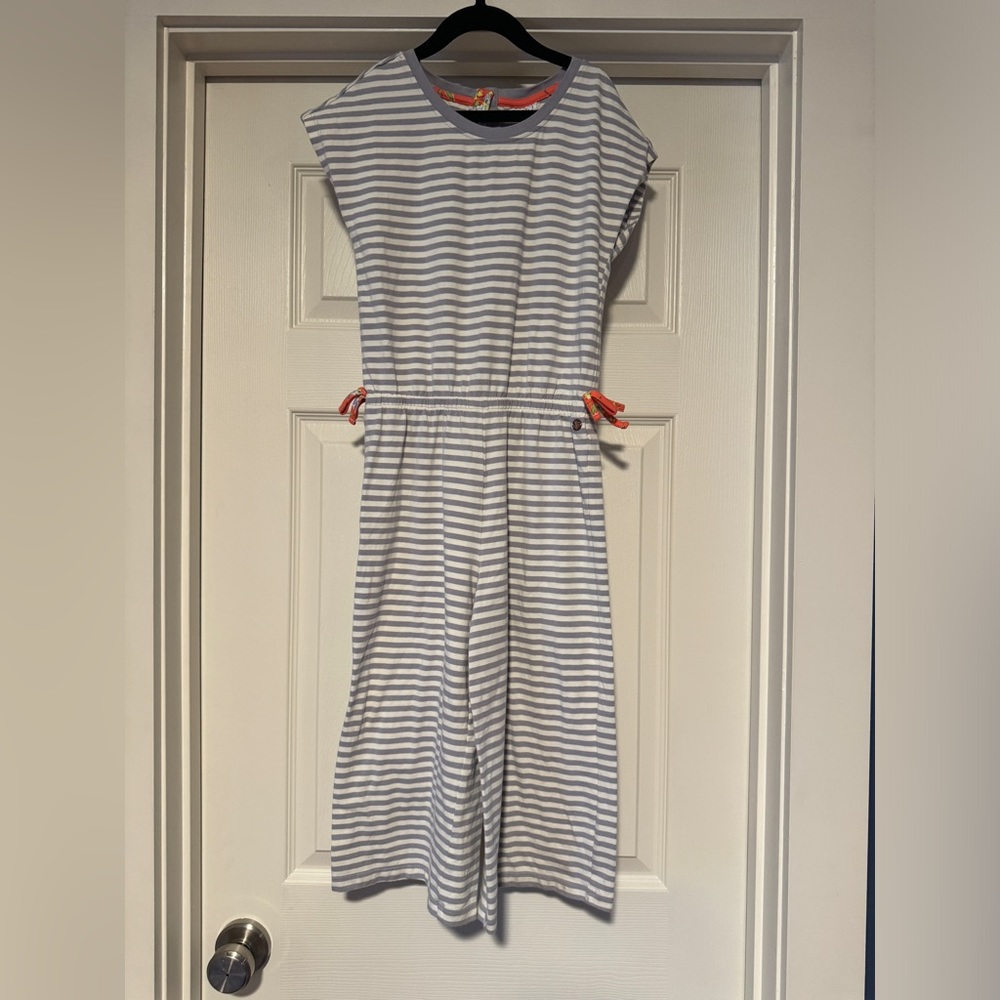 435 Matilda Jane Striped Wide Legs Knit Cotton
Lavender White Jumpsuit Jumper 8